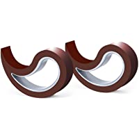 Tope de ventana- Tope para ventana- Tope para Puertas- Tope de Puertas- Juego de 2 (Asequible en 14 Colores) (Chocolate)